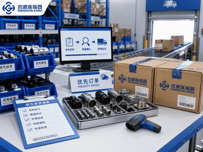 紧急连接器订单如何安排优先核货和发运？